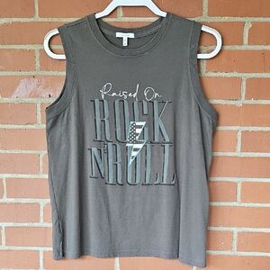Maurices Charcoal Graphic Tank Top